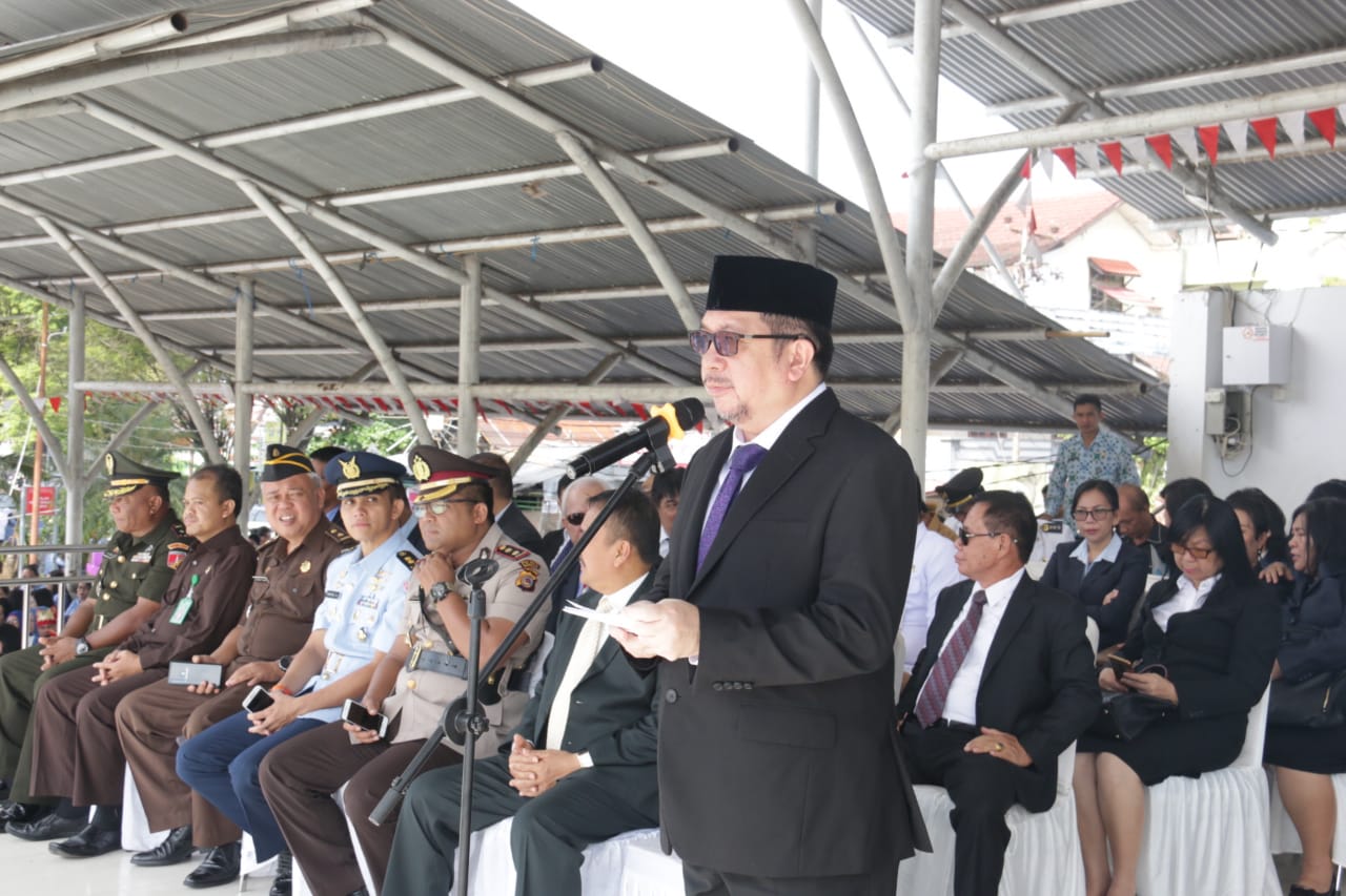 Mewakil Walikota Manado, Wakil Walikota Menjadi Inspektur Upacara Hari Pendidikan Nasional dan Peringati Hari Otonomi Daerah