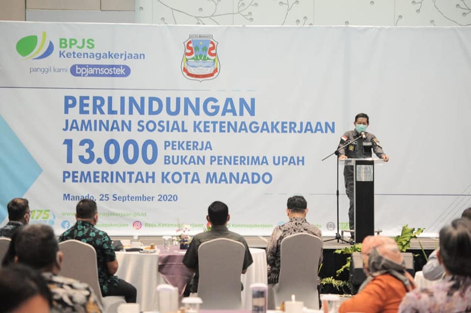 Walikota Hadiri Kegiatan Launching Kepesertaan Perlindungan 13000 Pekerja Dari BPJS Ketenagakerjaan