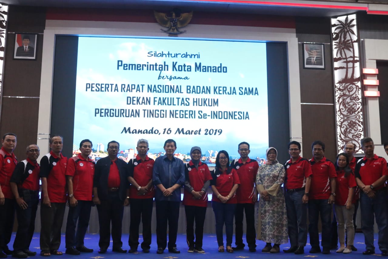 Pemkot Manado Silahturahmi Bersama Peserta Rapat Nasional BKS Dekan Fakultas Hukum Perguruan Tinggi Negeri Se-Indonesia