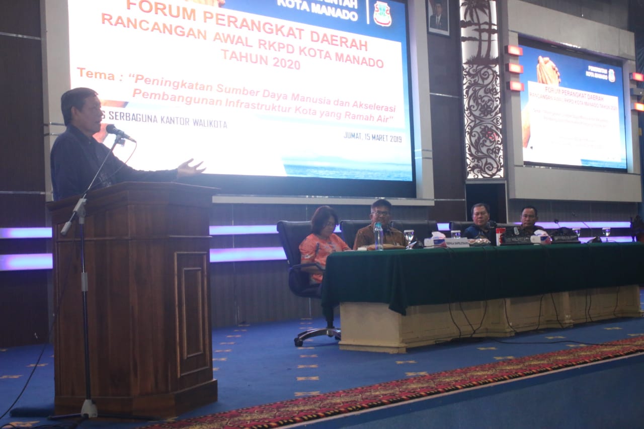 Pemkot Manado Gelar Forum Perangkat Daerah Rancangan Awal RKPD Tahun 2020