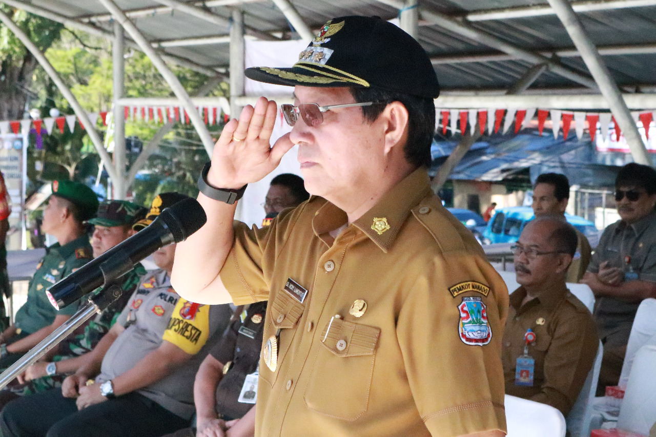 Walikota Manado Membuka Apel Gelar Pasukan dan Serpas Pengamanan TPS