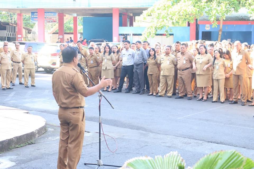 Pimpin Apel Kerja, Sekda Ajak ASN Pemkot Manado Jadi Agen Perubahan