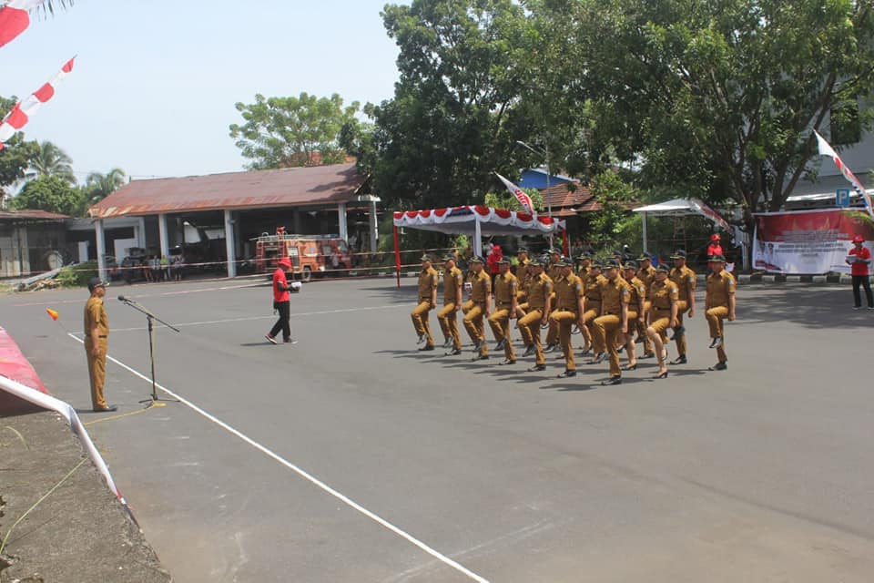 Tim PBB Kota Manado Raih Juara 1 Lomba Baris Berbaris se-Sulut