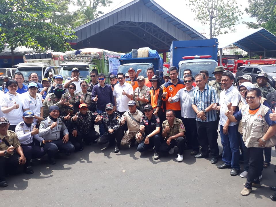 Walikota Lepas Rombongan Bantuan Kemanusiaan Kota Manado Menuju Palu