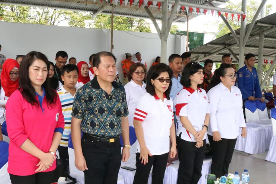 Apel Hari Relawan Internasional dan Hari Relawan PMI di Lapangan Sparta Tikala, Walikota Sebut Relawan Sebagai Jantung PMI