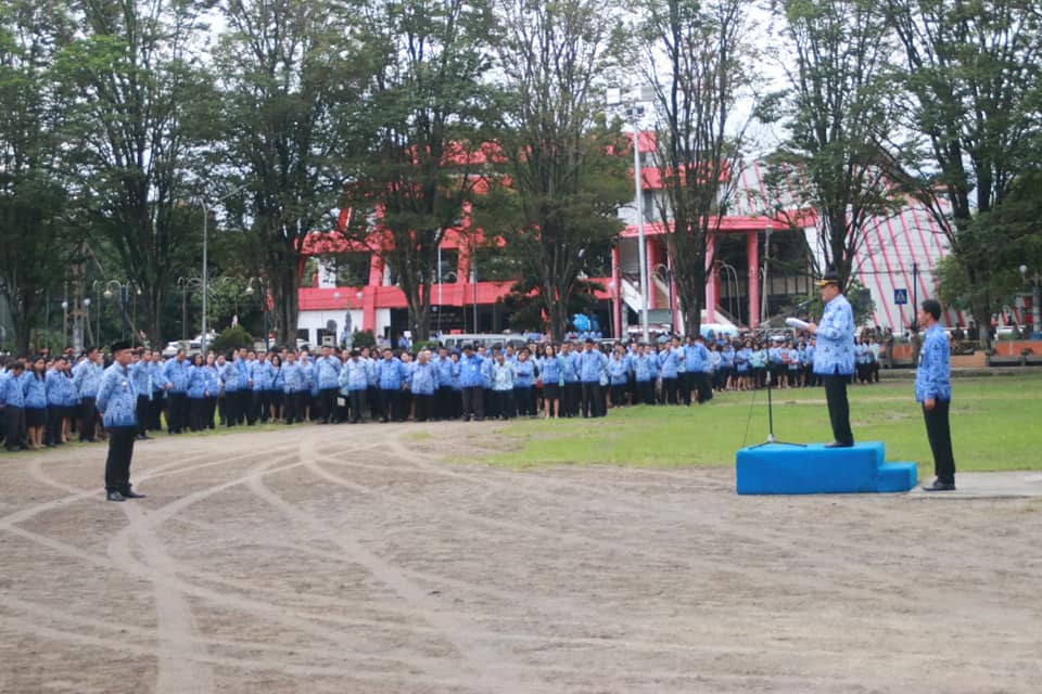 Wakili Walikota Pimpin Apel Korpri Perdana 2019, Sekda Micler : ASN Beri Pelayanan Prima kepada Masyarakat