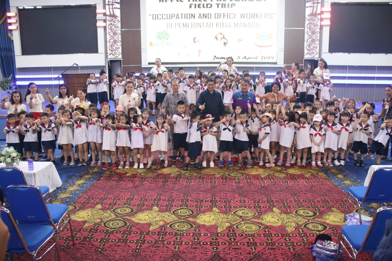 Pemkot  Manado Terima Kunjungan Anak-Anak Apple Tree Pre-School Manado