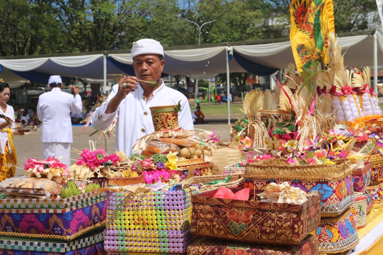 Perayaan Hari Raya Nyepi 2019 Kota Manado, Diawali Dengan Upacara Agama