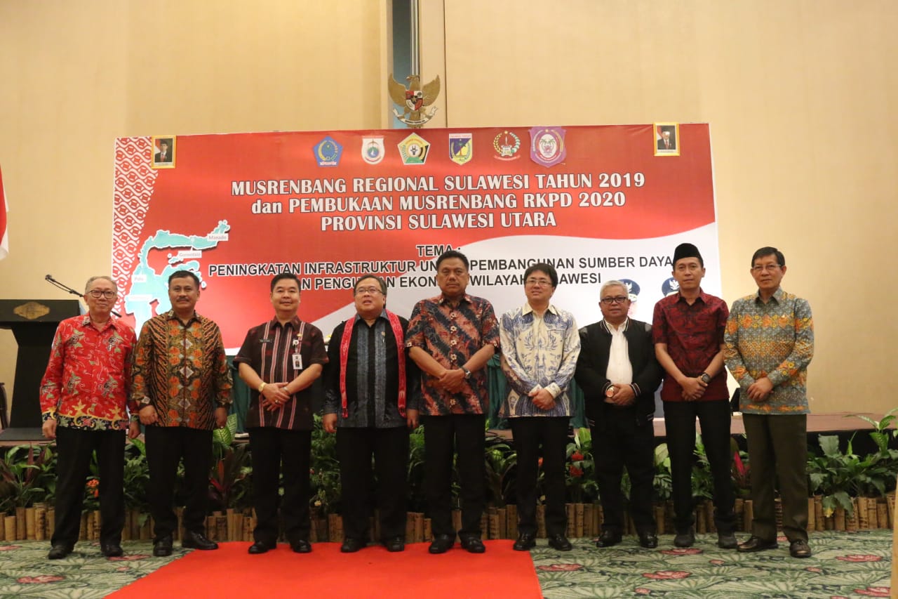 Walikota Manado Hadiri Musrenbang Regional Sulawesi Tahun 2019