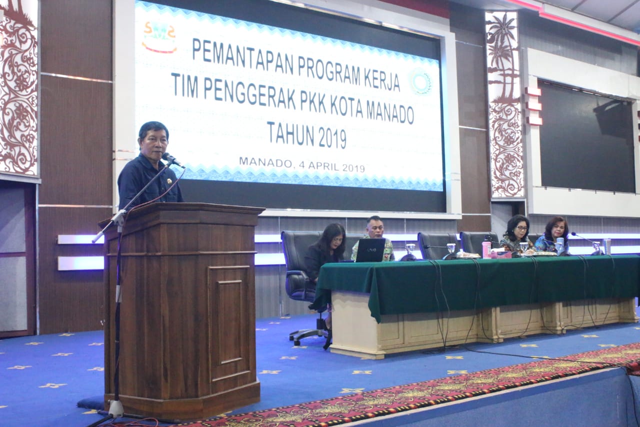 Walikota Hadiri Kegiatan Pemantapan Program Kerja TP PKK Kota Manado Tahun 2019