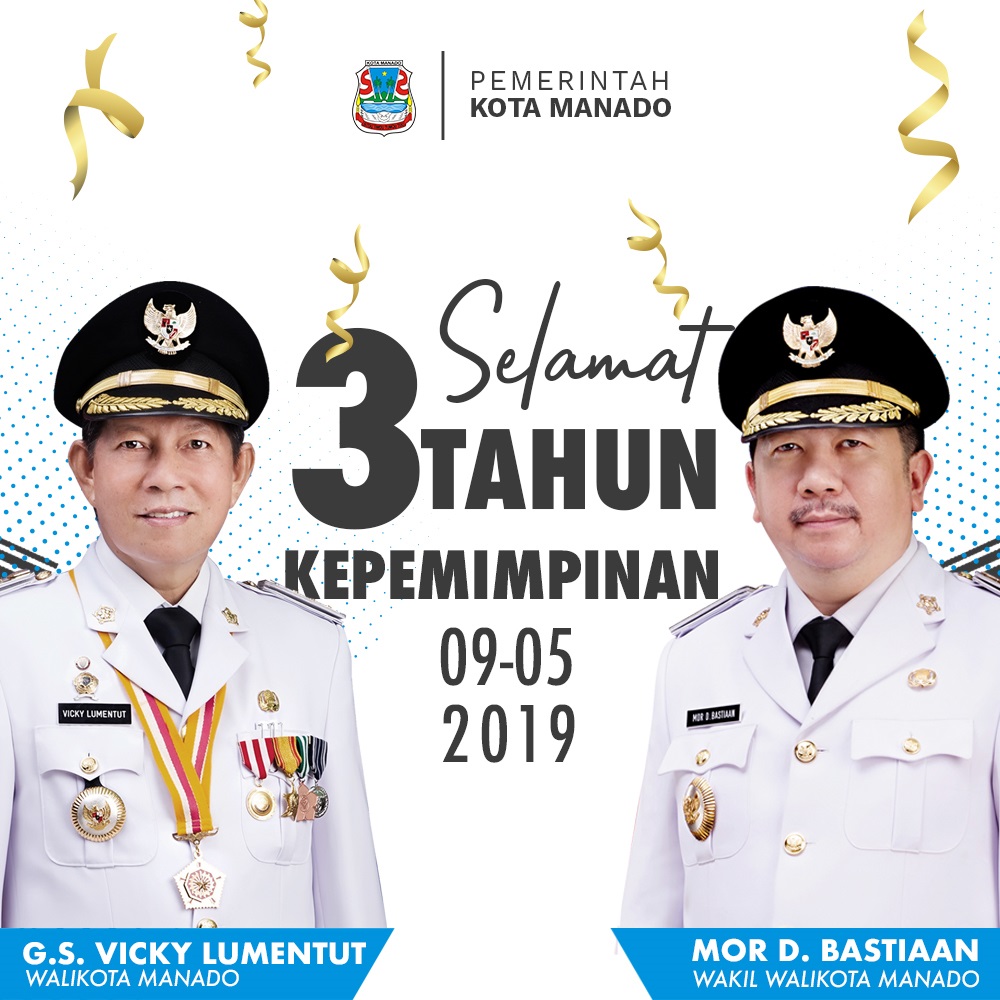 Selamat 3 Tahun Kepemimpinan Walikota dan Wakil Walikota