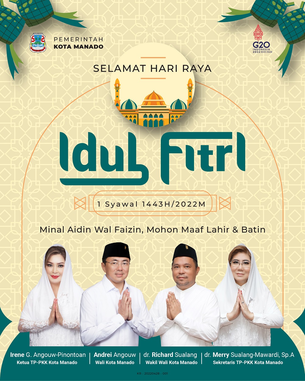 Selamat Hari Raya Idul Fitri 1 Syawal 1443H/2022M