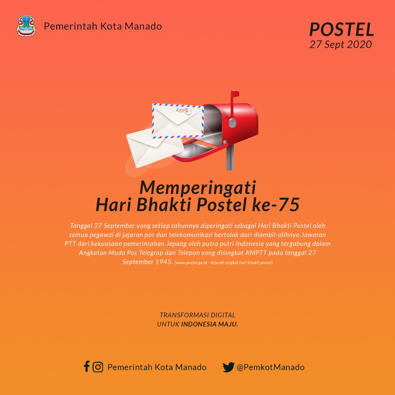 Memperingati Hari Bhakti Postel ke-75