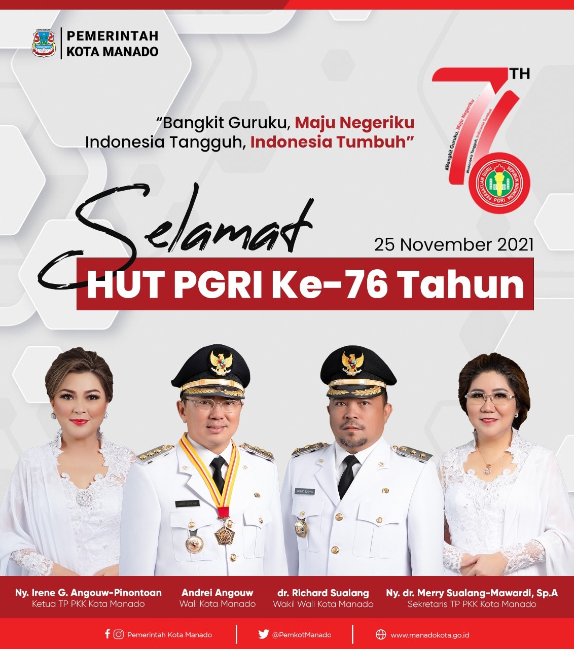 Selamat HUT PGRI Ke 76 Tahun