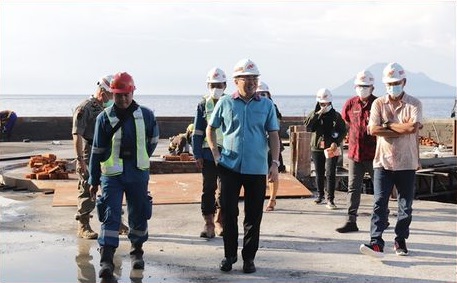 Kunjungi MBW, Walikota Cek Progres Pembangunan Kawasan Pantai Malalayang