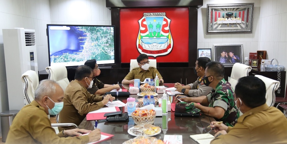 Walikota Pimpin Rapat Terbatas Bersama Forkopimda Manado