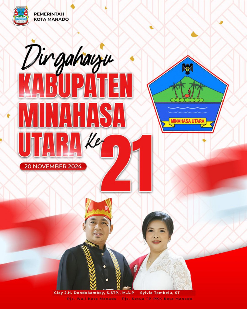 Dirgahayu Kabupaten Minahasa Utara ke-21.