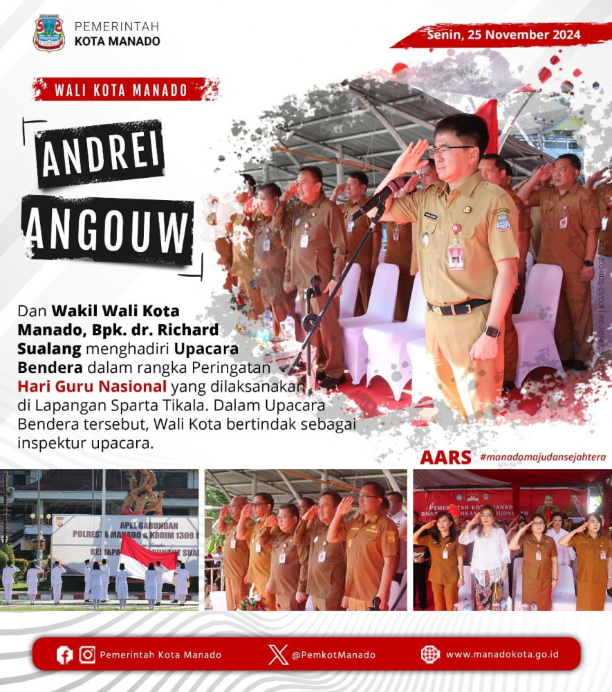 Wali Kota Manado Bpk Andrei Angouw Dan Wakil Wali Kota Manado Bpk