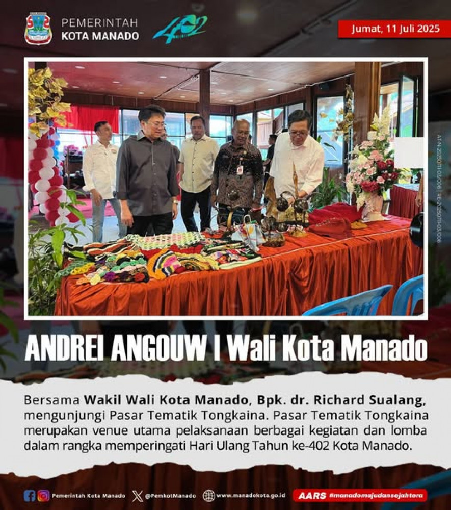 Kunjungan ke Pasar Tematik Tongkaina 