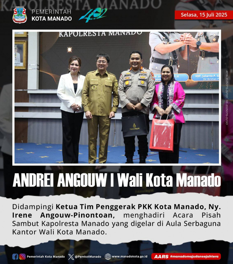 Acara Pisah Sambut Kapolresta Manado