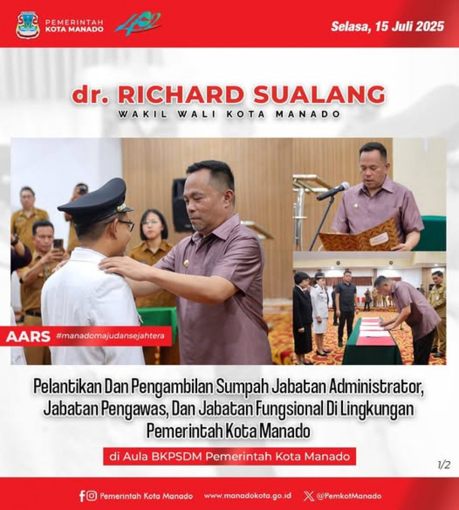 Pelantikan Dan Pengambilan Sumpah Jabatan