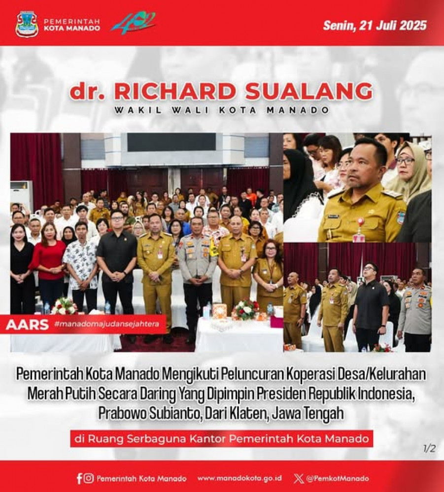 Peluncuran Koperasi Desa/Kelurahan Merah Putih secara daring yang dipimpin Presiden Republik Indonesia