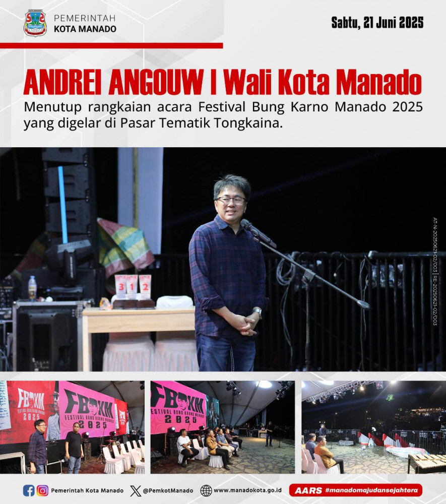 Penutupan acara Festival Bung Karno Manado 2025