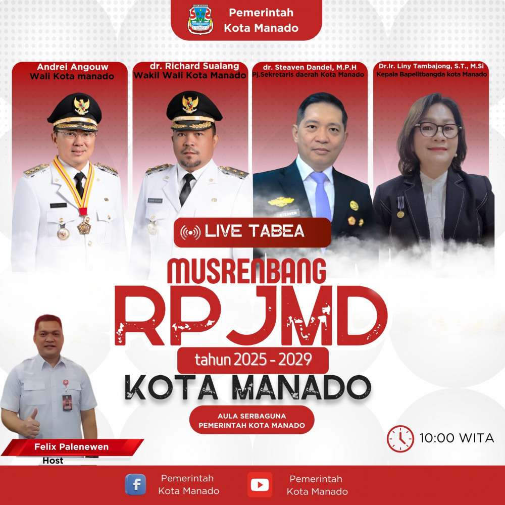 Musrenbang RPJMD tahun 2025-2029 Kota Manado.