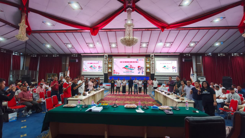 Wakil Wali Kota Manado menghadiri sekaligus membuka Chef De Mission ( CDM ) Meeting 1 Pekan Olahraga Provinsi XII Sulawesi Utara