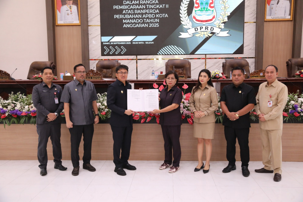 Wali Kota dan Wakil Wali Kota Hadiri Paripurna DPRD, Ranperda Perubahan APBD 2025 Disahkan