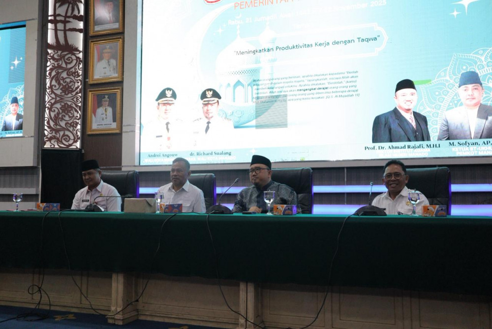 Pemerintah Kota Manado Gelar Tadzkir Ukhuwah untuk Tingkatkan Kualitas Pelayanan Aparatur Sipil Negara ( ASN )