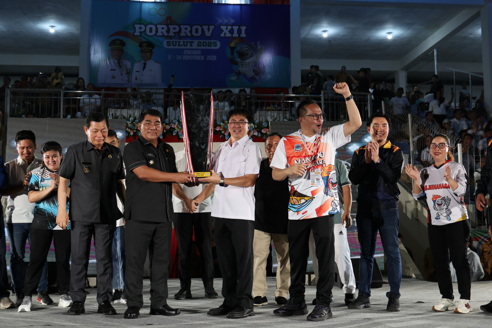 Resmi Ditutup, Kota Manado Raih Gelar Juara Umum PORPROV XII Sulawesi Utara dengan 164 Emas