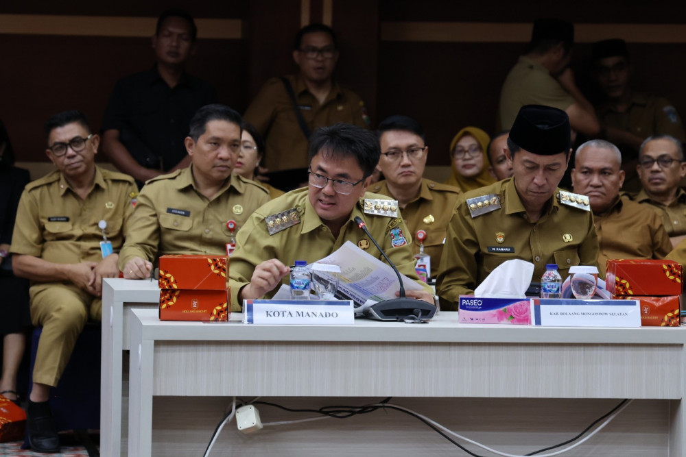 Komitmen Stabilitas Ekonomi dan Digitalisasi, Wali Kota Manado Hadiri High Level Meeting Tingkat Provinsi Sulawesi Utara
