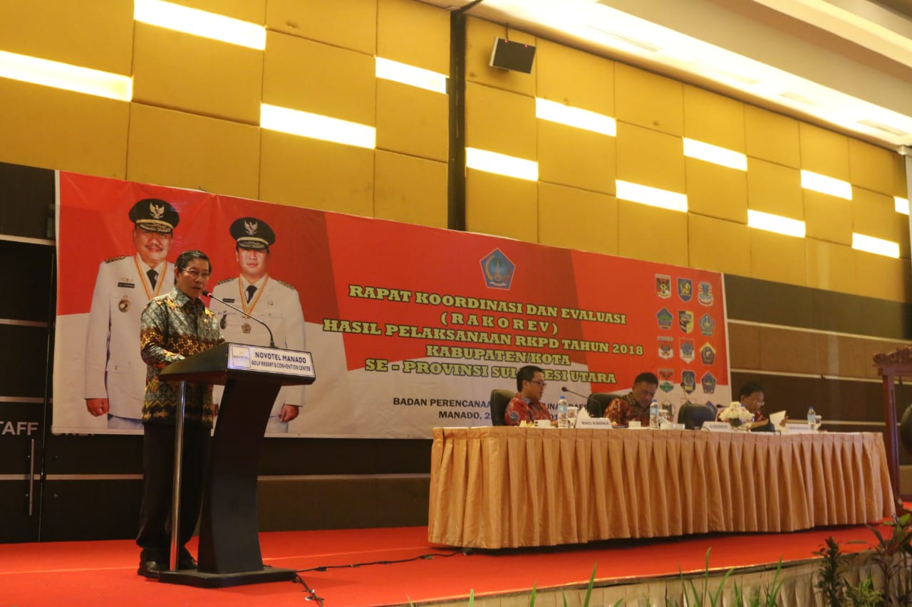 Walikota Hadiri Rapat Koordinasi dan Evaluasi RKPD Tahun 2018 Kabupaten/Kota Se-Sulut