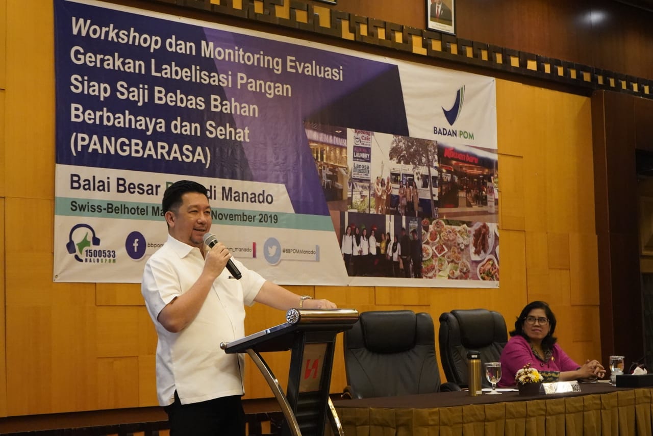 Workshop Monitoring Evaluasi Gerakan Labelisasi Pangan Siap Saji Bebas Berbahaya dan Sehat